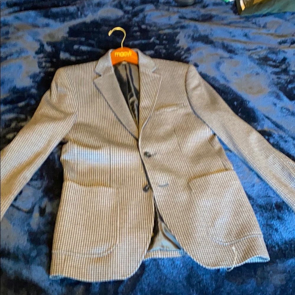 Black Checkered Sports Coat